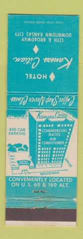 Matchbook Cover - Hotel Kansas Citian Kansas City MO