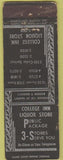 Matchbook Cover - College Inn Liquor Store WEAR