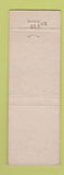 Matchbook Cover - Hotel Floridian Tampa FL Sapphire Room