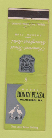 Matchbook Cover - Hotel Roney Plaza Miami Beach FL