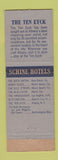 Matchbook Cover - Hotel Ten Eyck Albany NY Schine