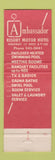 Matchbook Cover - Ambassador Motor Hotel Minneapolis MN