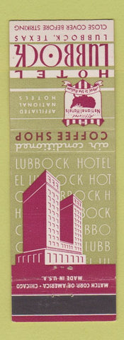 Matchbook Cover - Hotel Lubbock TX