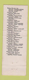 Matchbook Cover - Hotel Congress Chicago IL Albert Pick