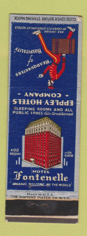 Matchbook Cover - Hotel Fontenelle Omaha NE