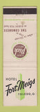 Matchbook Cover - Hotel Fort Meigs Toledo OH albert Pick