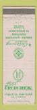 Matchbook Cover - Hotel Frederick MD
