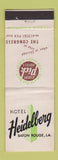 Matchbook Cover - Hotel Heidelberg Baton Rouge LA WEAR