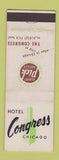 Matchbook Cover - Hotel Congress Chicago IL Albert Pick