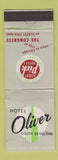Matchbook Cover - Hotel Oliver Southy Bend IN Albert Pick WEAR