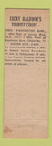 Matchbook Cover - Baldwin's Motel Culver City CA