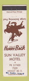 Matchbook Cover - Sun Valley Motel El Paso TX