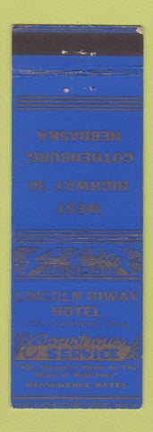 Matchbook Cover - Lincoln Hiway Hotel Gothenburg NE