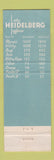 Matchbook Cover - Hotel Heidelberg Jackson MS Olympic Victory Rooms