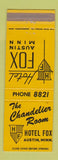 Matchbook Cover - Hotel Fox Austin MN