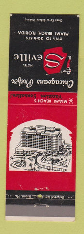 Matchbook Cover - Hotel Seville Miami Beach FL
