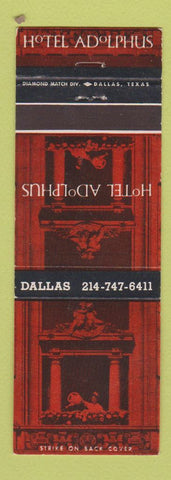 Matchbook Cover - Hotel Adolphus Dallas TX