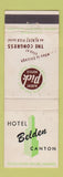 Matchbook Cover - Hotel Belden Canton OH Albert Pick