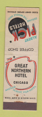 Matchbook Cover - Great Northern Hotel Chicago IL Albert Pick