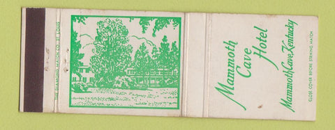 Matchbook Cover - Mammoth Cave Hotel KY WEAR