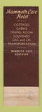 Matchbook Cover - Mammoth Cave Hotel KY WEAR