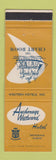 Matchbook Cover - Anchorage Westward Hotel Anchorage AK Chart Room
