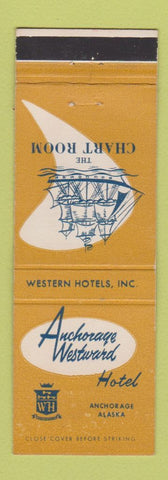 Matchbook Cover - Anchorage Westward Hotel Anchorage AK Chart Room