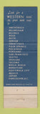 Matchbook Cover - Anchorage Westward Hotel Anchorage AK Chart Room