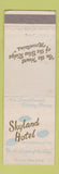 Matchbook Cover - Skyland Hotel Hendersonville NC