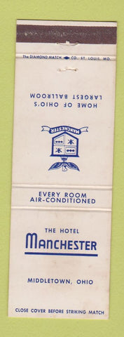 Matchbook Cover - Hotel Manchester Middletown OH  WEAR