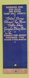 Matchbook Cover - Hotel Webster Hall Pittsburgh PA WEAR