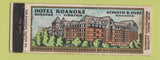 Matchbook Cover - Hotel Roanoke VA DQ WEAR