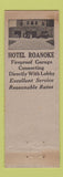 Matchbook Cover - Hotel Roanoke VA DQ WEAR