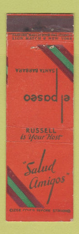 Matchbook Cover - El Paseo Santa Barbara CA feature