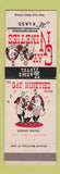 Matchbook Cover - Gay Nineties Room Harms Hotel Rock Island IL