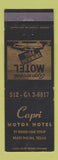 Matchbook Cover - Capri Motor Hotel Harlingen TX