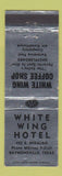 Matchbook Cover - White Wing Hotel Raymondville TX