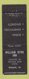 Matchbook Cover - William Byrd Inn Richmond VA Hotel