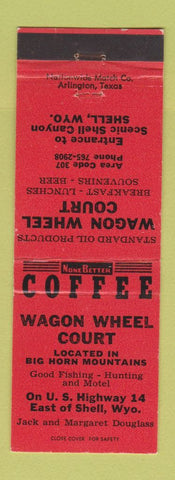 Matchbook Cover - Wagon Wheel Court Motel Shell WY