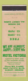 Matchbook Cover - Motel Victoria Albany OR