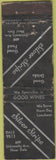 Matchbook Cover - Silver Stripe Reastaurant St Paul MN Merchants WORN