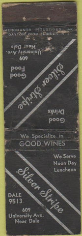 Matchbook Cover - Silver Stripe Reastaurant St Paul MN Merchants WORN