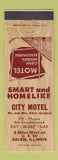 Matchbook Cover - City Motel Salem IL