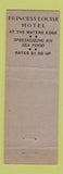 Matchbook Cover - Princess Louise Hotel Corpus Christi TX