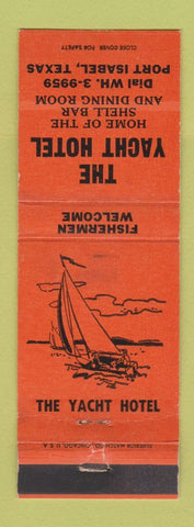 Matchbook Cover - Yacht Hotel Port Isabel TX WEAR ORANGE