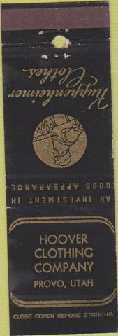 Matchbook Cover - Kuppenheimer Clothes Hoover Provo UT