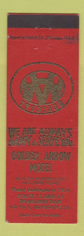 Matchbook Cover - Golden Arrow Motel Shamokin Dam Selinsgrove PA