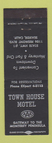 Matchbook Cover - Town House Motel Seaside CA