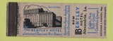 Matchbook Cover - New Bentley HOTel Alexandria LA WEAR