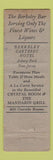 Matchbook Cover - Berkeley Carteret Hotel Asbury Park NJ WORN